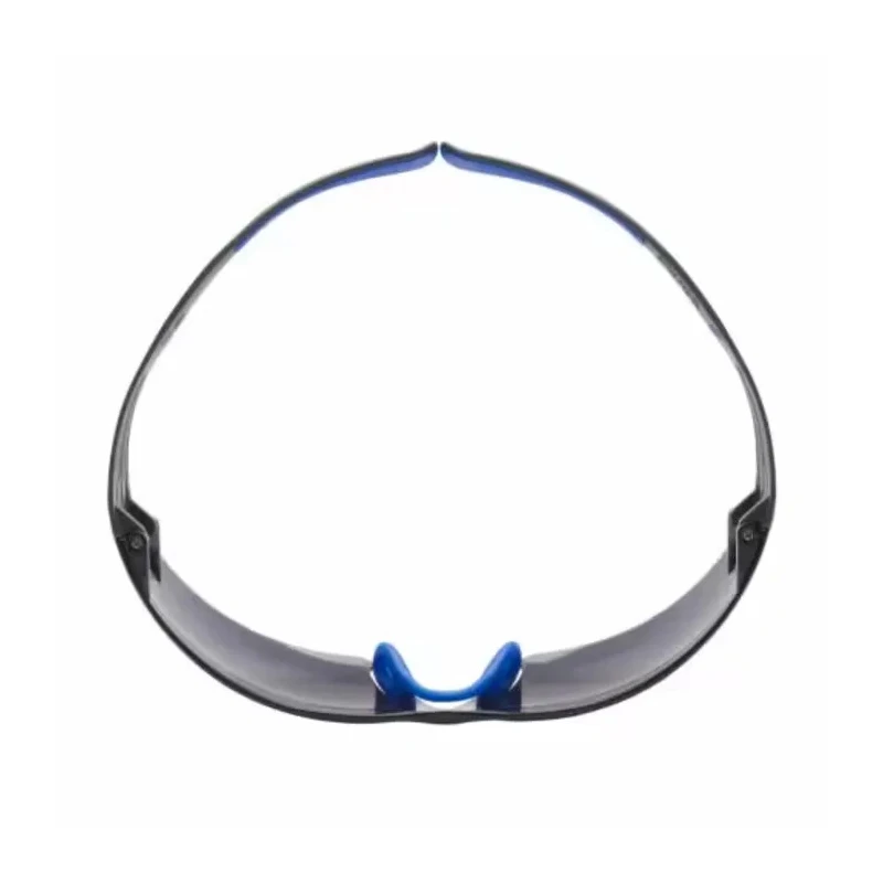 3M SecureFit™ 400 Grey Lens Plastic Frame Safety Glasses with Dust Protection, Electric Arc Resistant, Scratch SF402SGAF-BLU