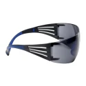 3M SecureFit™ 400 Grey Lens Plastic Frame Safety Glasses with Dust Protection, Electric Arc Resistant, Scratch SF402SGAF-BLU
