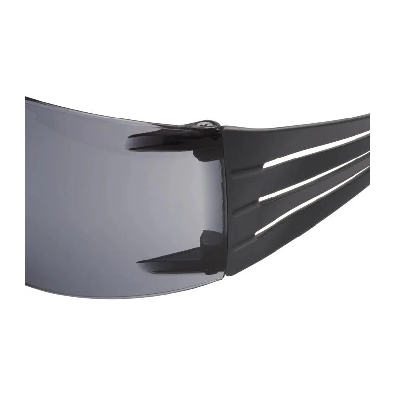 3M SecureFit™ 400 Grey Lens Plastic Frame Safety Glasses with Dust Protection, Electric Arc Resistant, Scratch SF402SGAF-BLU