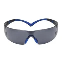 3M SecureFit™ 400 Grey Lens Plastic Frame Safety Glasses with Dust Protection, Electric Arc Resistant, Scratch SF402SGAF-BLU