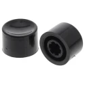 C & K Black Round Push Button Cap for Use with E010 Series Sealed Momentary Push Button Switch 752702000