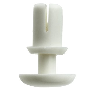 Essentra Nylon Snap Rivet 4 mm Plain Finish Nylon Body Snap-Action Reusable Rivet SR-4060W