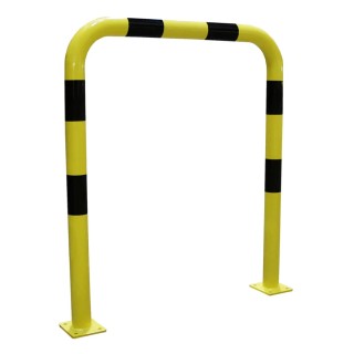 RS PRO Yellow and Black Steel Safety Barrier, Safety Railing with 1m Length, 1.2m Height, 76mm Diameter 174-5889