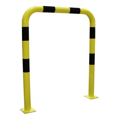 RS PRO Yellow and Black Steel Safety Barrier, Safety Railing with 1m Length, 1.2m Height, 76mm Diameter 174-5889