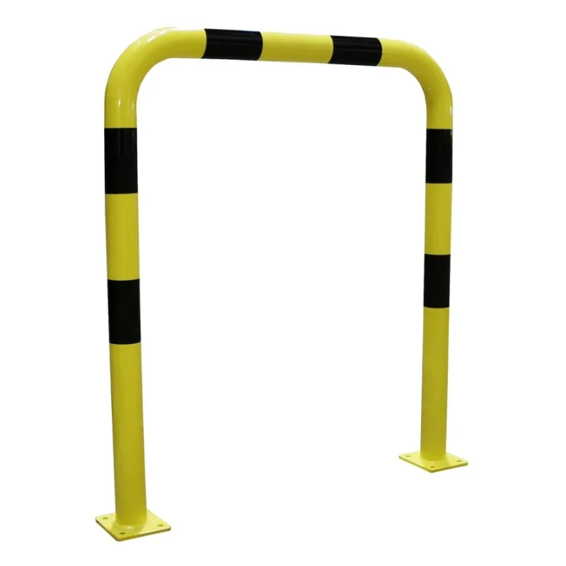 RS PRO Yellow and Black Steel Safety Barrier, Safety Railing with 1m Length, 1.2m Height, 76mm Diameter 174-5889