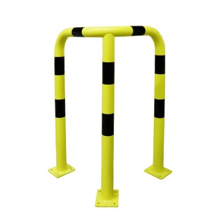 RS PRO Black Yellow Steel Safety Barrier Safety Railing 600 mm Width 1.2 m Height Model 174-5898