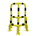 RS PRO Black Yellow Steel Safety Barrier Safety Railing 600 mm Width 1.2 m Height Model 174-5898