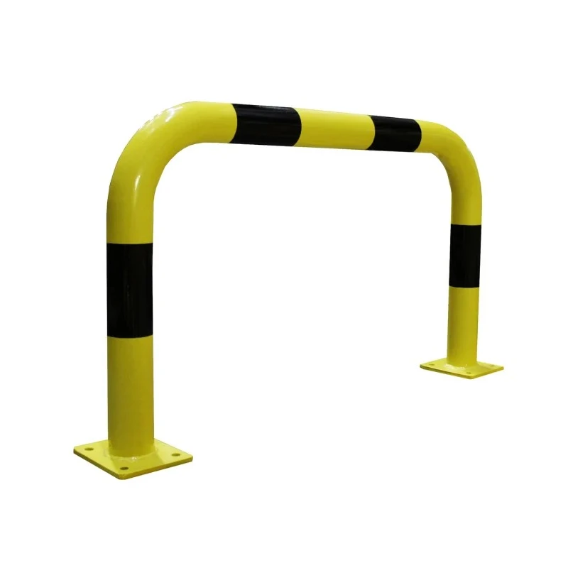 RS PRO Yellow and Black Steel Safety Barrier Safety Railing 1m Length 600mm Height 76mm Diameter 174-5896