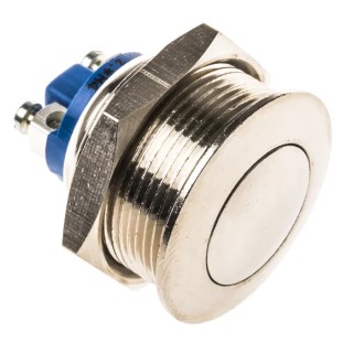 APEM Push Button Switch Momentary Panel Mount 22.2 mm Cutout SPST 48 V dc AV021003C900