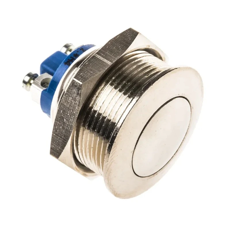 APEM Push Button Switch Momentary Panel Mount 22.2 mm Cutout SPST 48 V dc AV021003C900