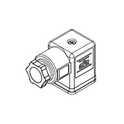 Molex DIN 43650 Solenoid Connector, 250 V AC, 300 V DC, 16 A, Form A, PG9 Threads, Brass Contacts 121023-0612