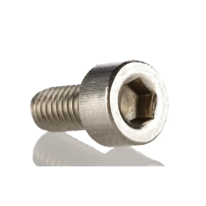 RS PRO Plain Stainless Steel Hex Socket Cap Screw M3 x 6mm, Hex Socket Drive, DIN 912, Grade A, China 280-981