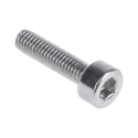 RS PRO Plain Stainless Steel Hex Socket Cap Screw, Hex Socket Drive, Thread M3 x Length 12 mm 281-007