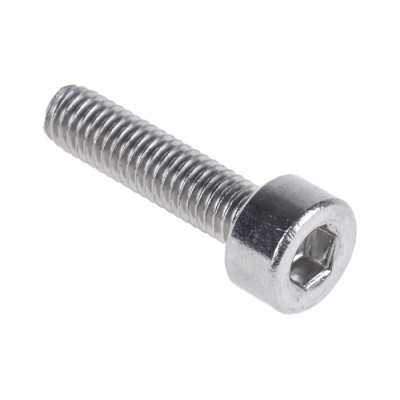 RS PRO Plain Stainless Steel Hex Socket Cap Screw, Hex Socket Drive, Thread M3 x Length 12 mm 281-007