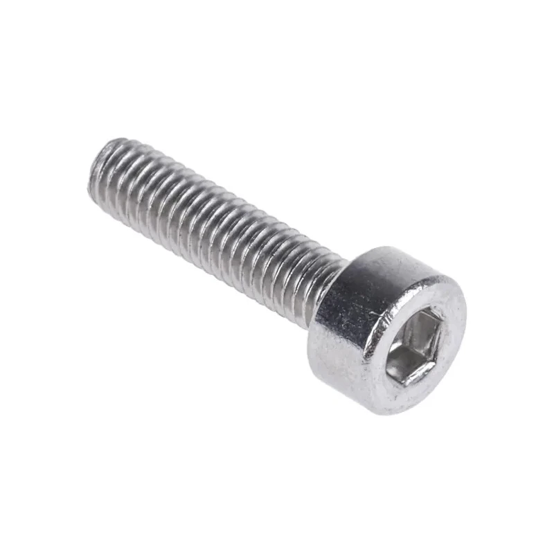 RS PRO Plain Stainless Steel Hex Socket Cap Screw, Hex Socket Drive, Thread M3 x Length 12 mm 281-007
