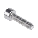 RS PRO Plain Stainless Steel Hex Socket Cap Screw, Hex Socket Drive, Thread M3 x Length 12 mm 281-007