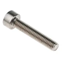 RS PRO Plain Stainless Steel Hex Socket Cap Screw, Hex Socket Drive, Thread M3, Length 16mm, Grade A, DIN 912 281-013