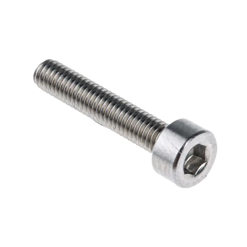 RS PRO Plain Stainless Steel Hex Socket Cap Screw, Hex Socket Drive, Thread M3, Length 16mm, Grade A, DIN 912 281-013