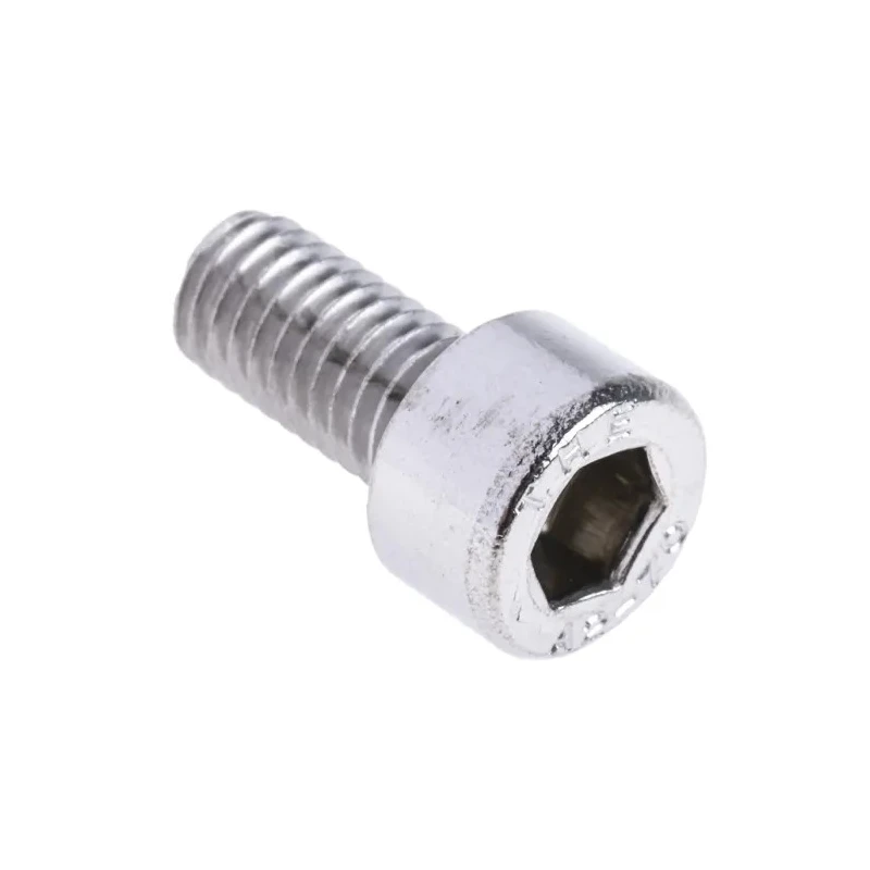 RS PRO Plain Stainless Steel Hex Socket Cap Screw M5 x 10 mm, Hex Socket Drive, DIN 912 281-063