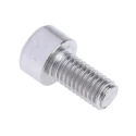 RS PRO Plain Stainless Steel Hex Socket Cap Screw M5 x 10 mm, Hex Socket Drive, DIN 912 281-063
