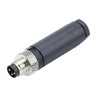 Molex Nano-Change Series Circular Connector 3 Contacts Cable M8 Plug Male IP67 60V 4A 120091-0023