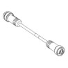Molex Male 4 Way 7/8 In Circular Straight to Female 4 Way Straight Sensor Actuator Cable, 8 m 130010-0871