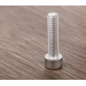 RS PRO Plain Stainless Steel Hex Socket Cap Screw, Hex Socket Drive, M6 Thread x 25 mm Length 281-136