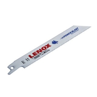 Lenox Bi-Metal Reciprocating Saw Blade 5-Piece Set 152 mm Length 0.9 mm Thickness 19 mm Width 14 Teeth Per Inch 20564614R