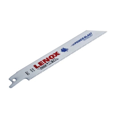 Lenox Bi-Metal Reciprocating Saw Blade 5-Piece Set 152 mm Length 0.9 mm Thickness 19 mm Width 14 Teeth Per Inch 20564614R