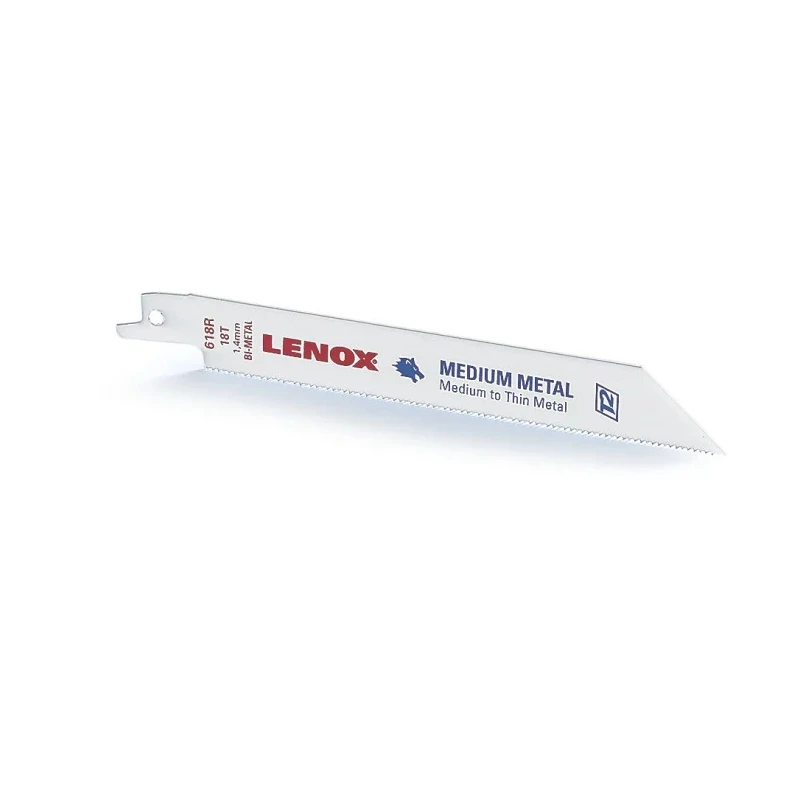Lenox Bi-Metal Reciprocating Saw Blade 5-Piece Set 152 mm Length 0.9 mm Thickness 19 mm Width 14 Teeth Per Inch 20564614R