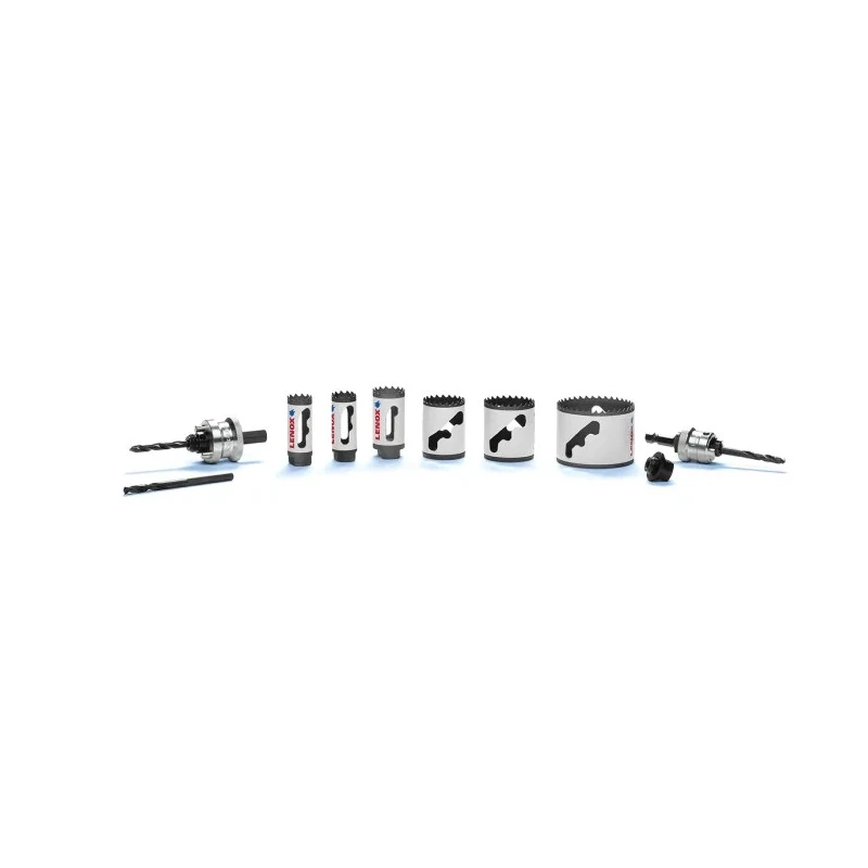 Lenox 68 mm Diameter Bi-Metal Drill Bit Set with Arbor Included, 9 Pieces 1768436
