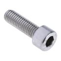 RS PRO Stainless Steel Hex Socket Cap Screw M8 x 25 mm DIN 912 Plain Finish 281-164