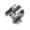Ruland 41.3 mm OD Elastomer Aluminium Zero Backlash Jaw Coupler 53 mm Length MJCC41-14-A