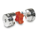 Ruland 41.3 mm OD Elastomer Aluminium Zero Backlash Jaw Coupler 53 mm Length MJCC41-14-A