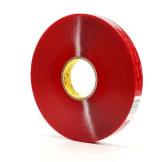 3M VHB Double Sided Acrylic Foam Tape, Clear, 19mm Width x 33m Length, 0.5mm Thickness, Model 4905F 3M 4905 19mm x 33m
