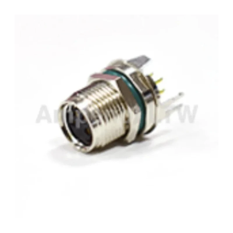 Amphenol Industrial Circular Connector Panel Mount M8 Connector 4 Contacts Socket Female IP68 Nylon M8S-04PFFP-SF8001