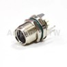 Amphenol Industrial Circular Connector Panel Mount M8 Connector 4 Contacts Socket Female IP68 Nylon M8S-04PFFP-SF8001