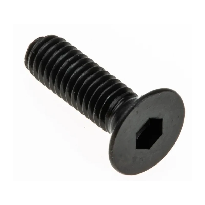RS PRO Plain Steel Hex Socket Countersunk Screw M3 x 10 mm, Grade 10.9 Steel, DIN 7991 281-394
