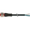 RS PRO Female 4 Way Straight to Unterminated Sensor Actuator Cable Black Polyurethane Jacket 2 m 174-7848