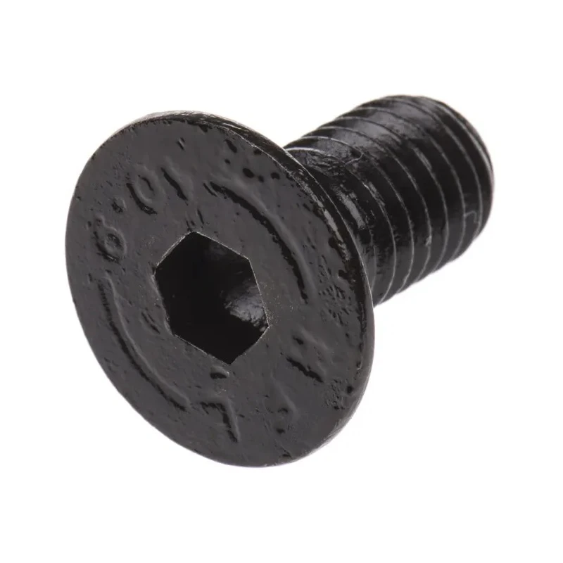 RS PRO Plain Steel Hex Socket Countersunk Screw M8 x 16 mm 10.9 Grade Steel DIN 7991 281-546
