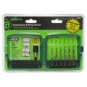 Greenlee Tap Set M3 x M10 Thread Drill/Tap Kit, HSS Material, 6 Pieces 50121510