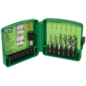 Greenlee Tap Set M3 x M10 Thread Drill/Tap Kit, HSS Material, 6 Pieces 50121510