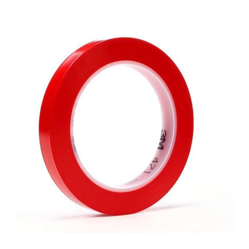 3M Red Vinyl Lane Marking Tape 19 mm Width 33 m Length 0.14 mm Thickness 7100044624