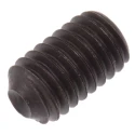 RS PRO Steel M6 x 10 mm Black Hexagon Grub Screw Plain Cup DIN 916 281-669