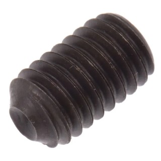 RS PRO Steel M6 x 10 mm Black Hexagon Grub Screw Plain Cup DIN 916 281-669