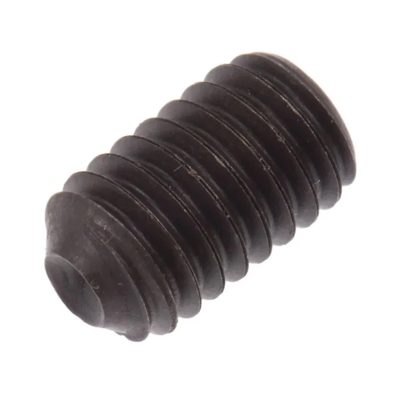 RS PRO Steel M6 x 10 mm Black Hexagon Grub Screw Plain Cup DIN 916 281-669