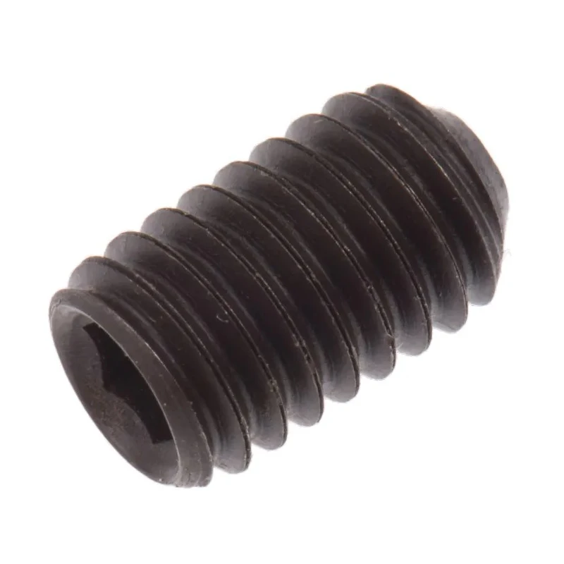 RS PRO Steel M6 x 10 mm Black Hexagon Grub Screw Plain Cup DIN 916 281-669