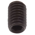 RS PRO Steel M6 x 10 mm Black Hexagon Grub Screw Plain Cup DIN 916 281-669
