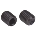 RS PRO Steel M8 x 10 mm Grub Screw Plain Cup DIN 916 Black 281-675