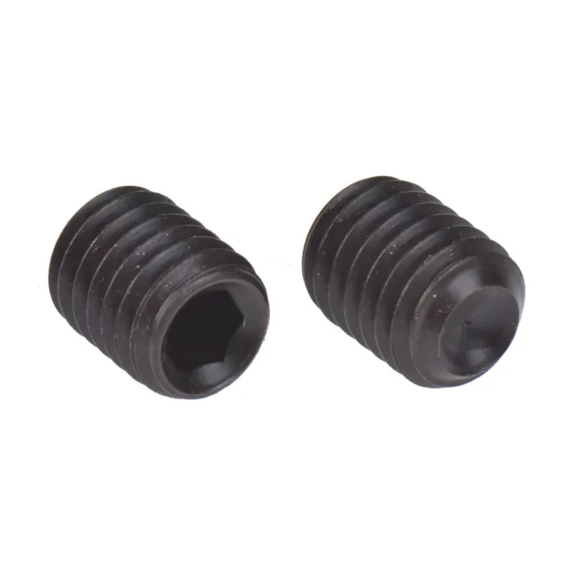 RS PRO Steel M8 x 10 mm Grub Screw Plain Cup DIN 916 Black 281-675